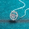 image:imageNONNYL Necklace S925 Sterling Silver Mosang Diamond Pendant Necklaces Gifts for Women  Collarbone Necklaces Christmas Gifts Jewelry for Wife