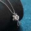 image:imageNONNYL Necklace for Women S925 Sterling Silver Plated PlatinumDainty Pendant Necklaces Gifts for Women