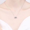 image:imageNONNYL Necklace for Women S925 Sterling Silver Plated PlatinumDainty Pendant Necklaces Gifts for Women Her Moissanite Necklace Jewelry