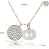 image:imageNONNYL Pearl Necklace Genuine Freshwater Cultured 78mm Pearl Pendant Necklaces Sterling Silver for Women Fine Jewelry Gifts for Women Wife Girlfriend Mother