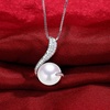 image:imageNONNYL PearlNecklaces for Women Freshwater Cultured White Pearl Pendant Fine Jewelry Valentines Day Mothers Day Gifts for Wife Mom Girlfriend Anniversary Birthday Gifts for Her