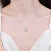 image:imageNONNYL Pendant Necklace for Women  Silver Moissanite Necklaces for Women  Christmas Gifts for Wife Mom Girlfriend Anniversary Birthday Fine Jewelry Gifts