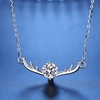 image:imageNONNYL S925 Christmas Deer Necklace Gift for Women Wife Womens Pendant Jewelry Wedding Anniversary Sterling Silver Girlfriend Birthday Gifts for Her Pendants Necklaces for Christmas Mom Gifts