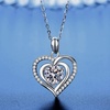 image:imageNONNYL S925 Heart Necklace Gift for Women Wife Pendant Jewelry Wedding Anniversary Sterling Silver Girlfriend Birthday Gifts for Her Pendants Necklaces for Christmas Mom Gifts
