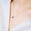 image:imageNONNYL S925 Sapphire Necklace Gift for Women Wife Womens Pendant Jewelry Wedding Anniversary Sterling Silver Girlfriend Birthday Gifts for Her Pendants Necklaces for Christmas Mom Gifts