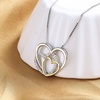 image:imageNONNYL S925 Sterling Silver Heart Pendant Necklaces for Women Christmas Gifts for Wife Mom Girlfriend Anniversary Birthday Fine Jewelry Gifts for Her