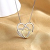 image:imageNONNYL S925 Sterling Silver Heart Pendant Necklaces for Women Christmas Gifts for Wife Mom Girlfriend Anniversary Birthday Fine Jewelry Gifts for Her