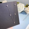 image:imageNONNYL S925 Sterling Silver Necklace Gifts for Women  Silver Mosang Diamond Pendant Collarbone Necklaces Jewelry for Wife Girlfriend Grandma Her Women for Gifts