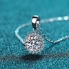 image:imageNONNYL S925 Sterling Silver Necklace Mosang Diamond Pendant Gifts for Women  Collarbone Necklaces Christmas Gifts Jewelry