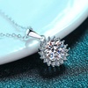 image:imageNONNYL S925 Sterling Silver Necklace Mosang Diamond Pendant Gifts for Women  Collarbone Necklaces Christmas Gifts Jewelry