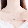 image:imageNONNYL S925 Sterling Silver Necklace Mosang Diamond Pendant Gifts for Women  Collarbone Necklaces Christmas Gifts Jewelry for Wife Girlfriend Her Grandma for Gifts