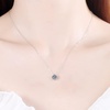image:imageNONNYL S925 Sterling Silver Pendant Necklace for Women  Silver Mosang Diamond Collarbone Necklaces Jewelry for Wife Girlfriend Her Women for Gifts