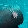 image:imageNONNYL S925 Sterling Silver Snowflake Necklace Mosang Diamond Pendant Gifts for Women  Collarbone Necklaces Christmas Gifts Jewelry for Wife Girlfriend Her Grandma for Gifts