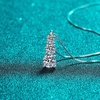 image:imageNONNYL Sterling Silver Necklace Gifts for Women  S925 Silver Mosang Diamond Pendant Collarbone Necklaces Jewelry for Wife