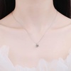 image:imageNONNYL Sterling Silver Necklace Gifts for Women  S925 Silver Mosang Diamond Pendant Collarbone Necklaces Jewelry for Wife Girlfriend Grandma Her Women for Gifts