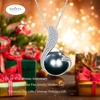 image:imageNONNYL Tahitian Black Pearl Necklaces Gifts for Women WifeGift for Wife Wedding Birthday Anniversary JewelryMom Her Mothers Day Gift for Mom Women Valentines Christmas Day Gifts