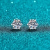 image:imageNonnyl Earrings for Women  Sterling Silver Moissanite Earring Stud for Women  Christmas Gifts for Wife Mom Girlfriend Anniversary Birthday Fine Jewelry