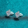 image:imageNonnyl Sterling Silver Earrings for Women  Moissanite Earring Stud for Women Fine Jewelry  Christmas Gifts for Wife Mom Girlfriend Anniversary Birthday