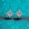 image:imageNonnyl Sterling Silver Earrings for Women  Moissanite Earring Stud for Women Fine Jewelry  Christmas Gifts for Wife Mom Girlfriend Anniversary Birthday