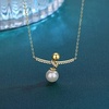 image:imageNonnyl Sterling Silver Freshwater Cultured Pearl Necklaces for Women Jewelry  Sterling Silver White Pearls Pendant  Christmas Gifts for Wife Mom Girlfriend Anniversary Birthday Fine Jewelry Gifts for Her