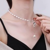 image:imageS925 Pearl Necklace Gift for Women Wife Womens Pendant Jewelry Wedding Anniversary Sterling Silver Girlfriend Birthday Gifts for Her Pendants Necklaces for Christmas Mom Gifts