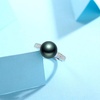 image:imageTahitian Black Pearl Rings Jewelry For Women Fashion Christmas Gifts Wife Mom Girlfriend Anniversary Birthday Fine Jewelry Gifts for Her NO33220