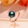 image:imageTahitian Black Pearl Rings Jewelry For Women Fashion Christmas Gifts Wife Mom Girlfriend Anniversary Birthday Fine Jewelry Gifts for Her NO33252