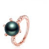 image:imageTahitian Black Pearl Rings Jewelry For Women Fashion Christmas Gifts Wife Mom Girlfriend Anniversary Birthday Fine Jewelry Gifts for Her NO33252