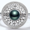 image:imageTahitian Black Pearl Rings Jewelry For Women Fashion Christmas Gifts Wife Mom Girlfriend Anniversary Birthday Fine Jewelry Gifts for Her NO33257