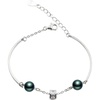 image:imageGifts for Wife Anniversary Bracelet for Women Tahitian Black Pearl Bracelet Real AAA Quality Handpicked Nature Pearls  Gifts for Mom Girlfriend Her NO11386