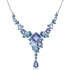 image:imageNONNYL Banquet Luxury Gem Necklace Earrings for Women Jewelry Gifts S925 Sterling Silver Natural Color Necklaces PendantNatural TopazCrystal Pendant