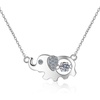 image:imageNONNYL Elephant NecklaceS925 Sterling Silver Plated PlatinumDainty Pendant Necklaces Gifts for Women Necklace Jewelry