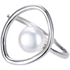 image:imageNONNYL Freshwater Cultured White Real Pearl Open End Ring for Women Christmas Gifts for Wife Mom Anniversary Birthday Fine Jewelry Gifts for Her