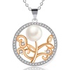 image:imageNONNYL Freshwater Cultured White Real Pearl Pendant Necklaces for Women Christmas Gifts for Women Wife Mom Girlfriend Anniversary Birthday Fine Jewelry Gifts for Her