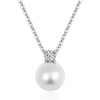 image:imageNONNYL Gift for Women Wife Mothers Day Gifts for Mom Her Couples Present Girlfriend Gift for Wife Birthday Wedding Anniversary Jewelry Christmas Day Valentines Gifts Moissanite Pearl Necklace