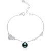 image:imageNONNYL Gifts for Wife Anniversary Bracelet for Women Tahitian Black Pearl Bracelet Real AAA Quality Handpicked Nature Pearls  Gifts for Mom Girlfriend Her NO11371