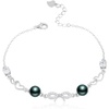 image:imageNONNYL Gifts for Wife Anniversary Bracelet for Women Tahitian Black Pearl Bracelet Real AAA Quality Handpicked Nature Pearls  Gifts for Mom Girlfriend Her NO11366