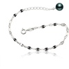 image:imageNONNYL Gifts for Wife Anniversary Bracelet for Women Tahitian Black Pearl Bracelet Real AAA Quality Handpicked Nature Pearls  Gifts for Mom Girlfriend Her NO11391