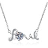 image:imageNONNYL Love Necklace S925 Sterling Silver Pendant Necklaces Gifts for Women  Collarbone Necklaces Christmas Gifts Jewelry for Wife Girlfriend Her