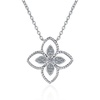image:imageNONNYL Necklace S925 Sterling Silver Mosang Diamond Pendant Necklaces Gifts for Women  Collarbone Necklaces Christmas Gifts