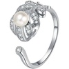 image:imageNONNYL Pearl ringsGifts for Women WifeGift for Wife Wedding Birthday Anniversary JewelryMom Girlfriend Her Mothers Day Gifts for Mom Women Valentines Day Christmas Day Gifts NO022