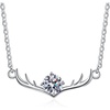 image:imageNONNYL S925 Christmas Deer Necklace Gift for Women Wife Womens Pendant Jewelry Wedding Anniversary Sterling Silver Girlfriend Birthday Gifts for Her Pendants Necklaces for Christmas Mom Gifts