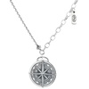 image:imageNONNYL S925 Compass Necklace Gift for Women Wife Womens Pendant Jewelry Wedding Anniversary Sterling Silver Girlfriend Birthday Gifts for Her Pendants Necklaces for Christmas Mom Gifts