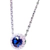 image:imageNONNYL S925 Sapphire Necklace Gift for Women Wife Womens Pendant Jewelry Wedding Anniversary Sterling Silver Girlfriend Birthday Gifts for Her Pendants Necklaces for Christmas Mom Gifts
