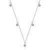 image:imageNONNYL S925 Sterling Silver Necklace Gifts for Women  Silver Mosang Diamond Pendant Collarbone Necklaces Jewelry for Wife Girlfriend Grandma Her Women for Gifts
