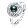 image:imageTahitian Black Pearl Rings Jewelry For Women Fashion Christmas Gifts Wife Mom Girlfriend Anniversary Birthday Fine Jewelry Gifts for Her NO33257