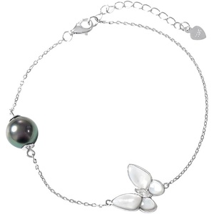image:imageGifts for Wife Anniversary Bracelet for Women Tahitian Black Pearl Bracelet Real AAA Quality Handpicked Nature Pearls  Gifts for Mom Girlfriend Her NO11408