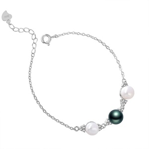 image:imageGifts for Wife Anniversary Bracelet for Women Tahitian Black Pearl Bracelet Real AAA Quality Handpicked Nature Pearls  Gifts for Mom Girlfriend Her NO113571