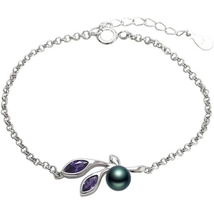 image:imageGifts for Wife Anniversary Bracelet for Women Tahitian Black Pearl Bracelet Real AAA Quality Handpicked Nature Pearls  Gifts for Mom Girlfriend Her NO11379