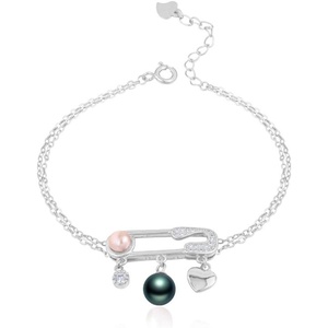 image:imageGifts for Wife Anniversary Bracelet for Women Tahitian Black Pearl Bracelet Real AAA Quality Handpicked Nature Pearls  Gifts for Mom Girlfriend Her NO11382